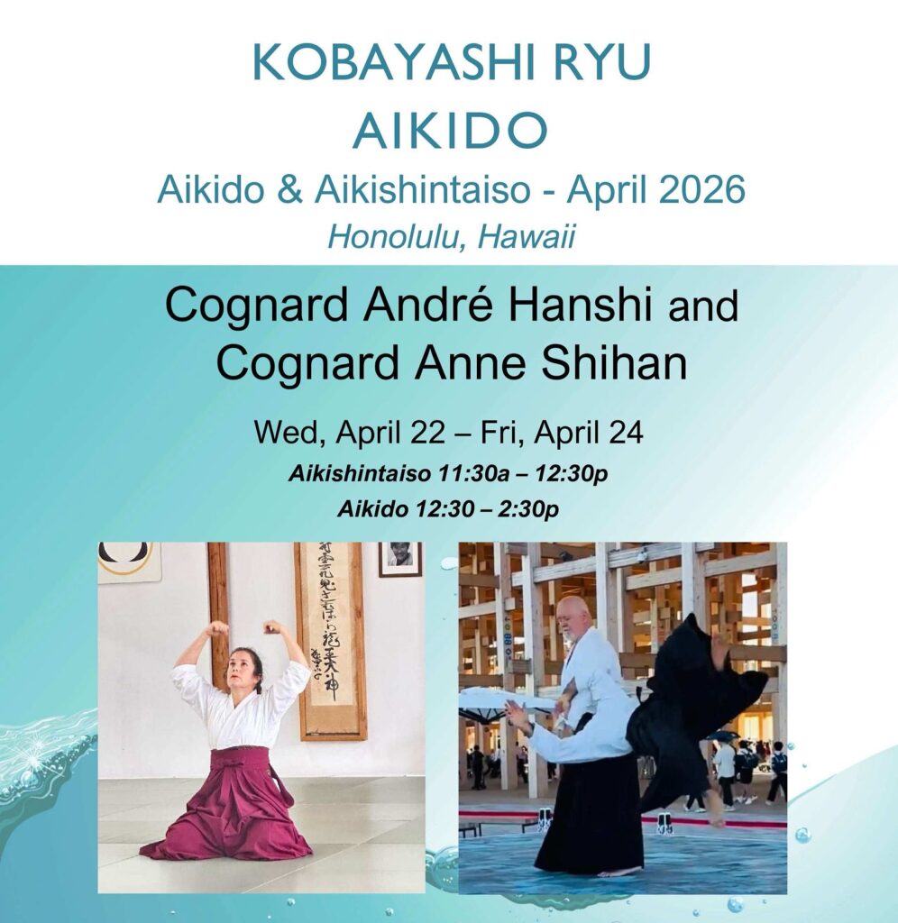 Stage de Cognard Hanshi et Cognard Shihan à Honolulu (Hawai)