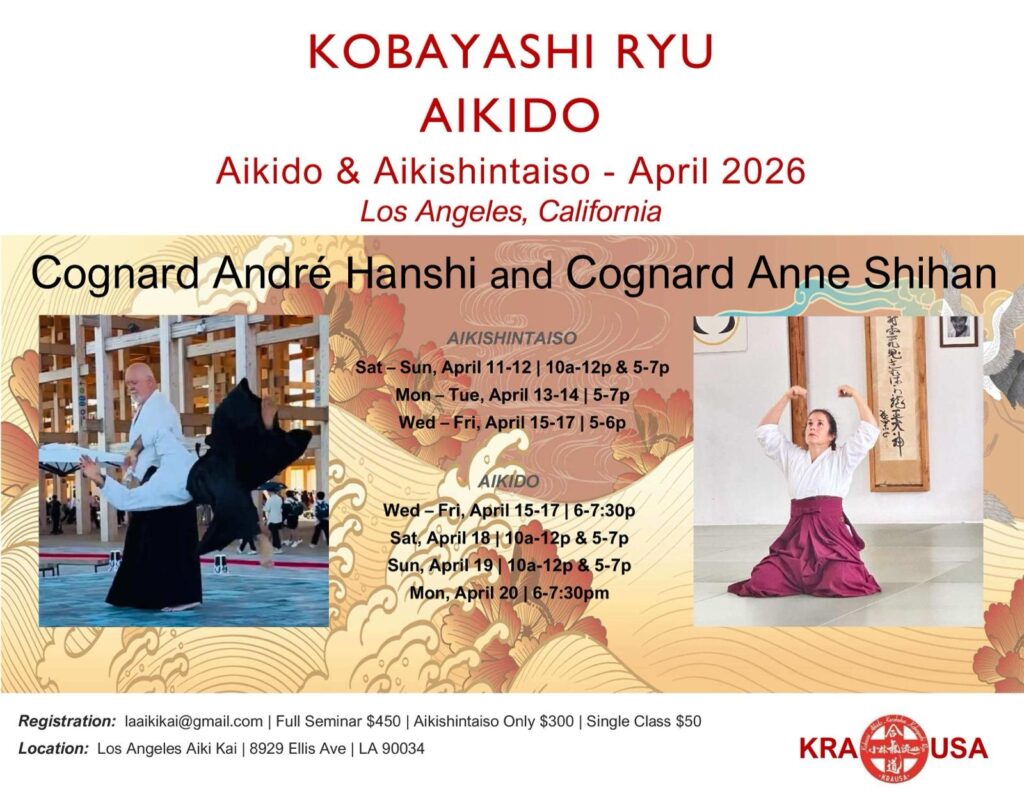 Stage de Cognard Hanshi et Cognard Shihan à Los Angeles (Etats-Unis)