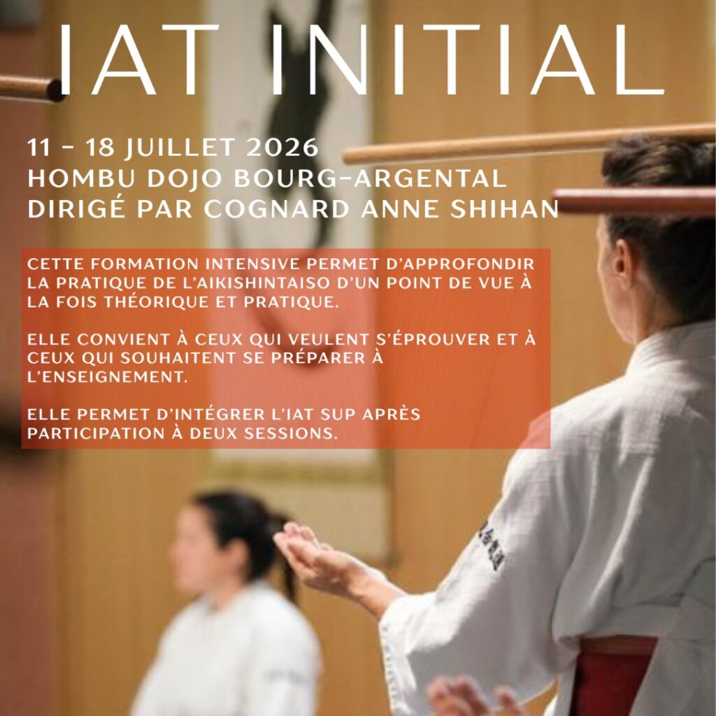 IAT initial sous la direction de Cognard Anne Shihan à Bourg-Argental (42)