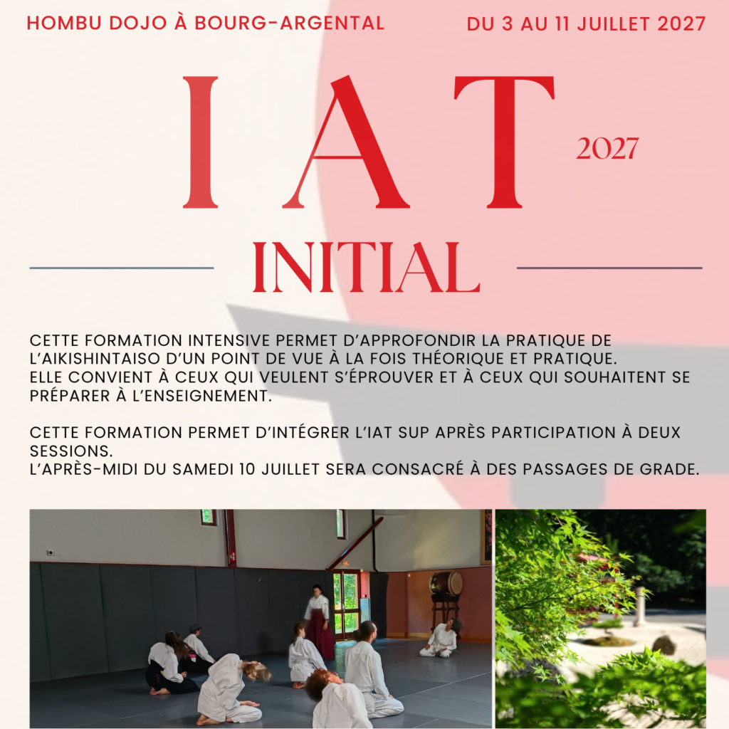 IAT initial au Hombu Dojo à Bourg-Argental (42)